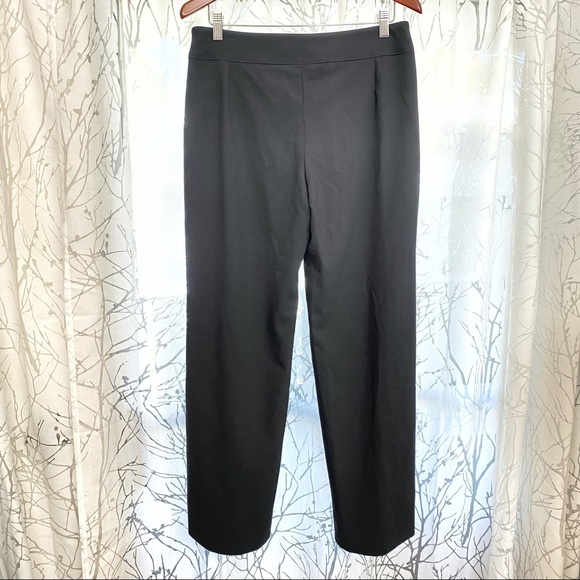 Giorgio Armani Collezioni black wide leg high rise waisted dress pants slacks - Picture 5 of 15